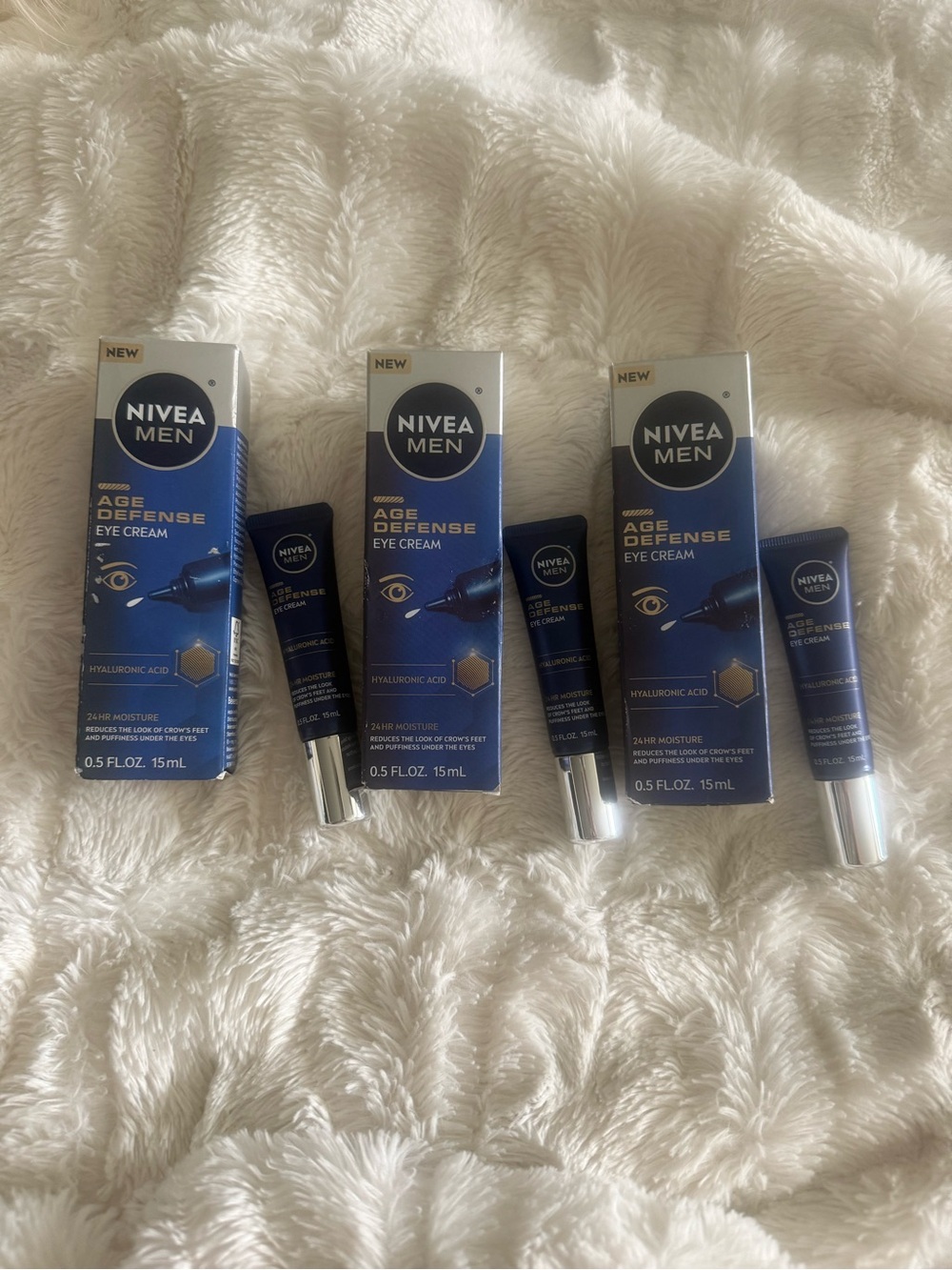 Nivea Men’s Age Defense Eye Cream - 3 tubes